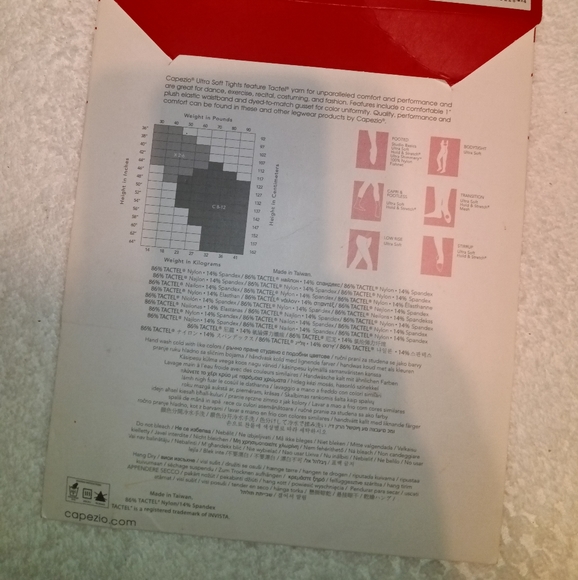 🆕 Capezio | Ultra Soft Footed Tight Pink Tights Fits Women's Size 8-12 #1915C - Picture 3 of 7